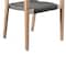 Armen Living Madsen Outdoor Eucalyptus Wood and Charcoal Rope Dining Chairs with Gray Teak Finish, PK2 LCMASICHEU - alternate 4